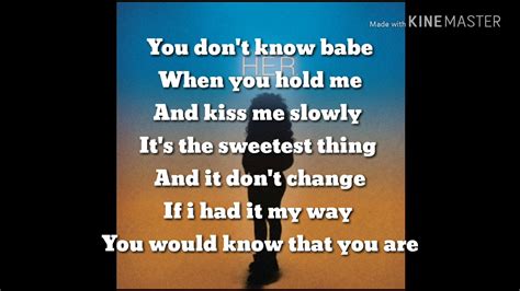 best part letra|BEST PART (FEAT. H.E.R) .